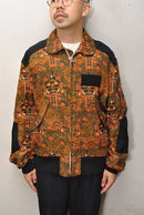 JUNYA WATANABE MAN リネンローンプリント×ウールトロブルゾン