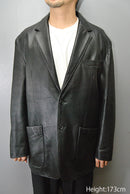 WACKO MARIA LEATHER SINGLE BREASTED JACKET