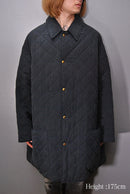 A.PRESSE Silk Taffeta Quilted Coat