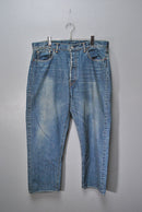 A.PRESSE Washed Denim Wide Pants