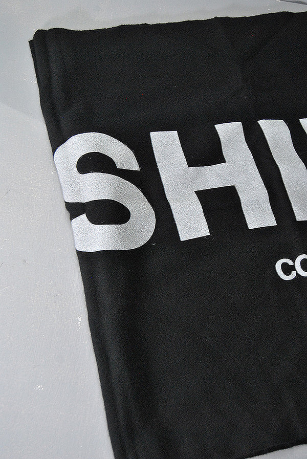 【希少】美品 CDG マフラー WHITE×BLACK COMME des GARCONS CDG ニットストール マフラー (COMME des