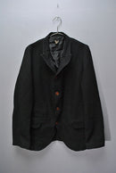 COMME des GARCONS SHIRT 縮絨ポリテーラードジャケット