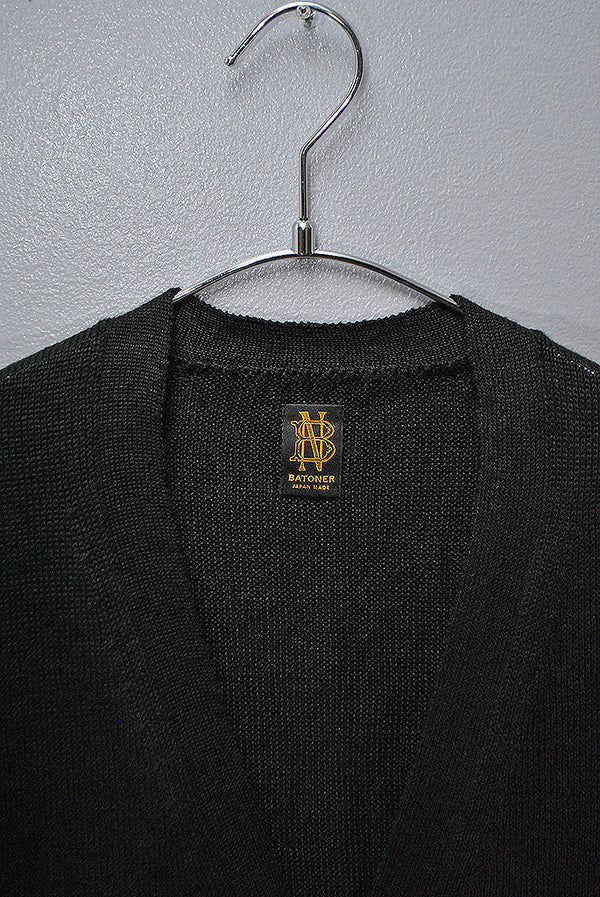 トップス BATONER WAHSED HIGH COUNT LINEN CARDIGAN トップス BATONER WAHSED HIGH COUNT LINEN CARDIGAN BATONER Men