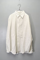 A.PRESSE Double Weave Twill Regular Collar Shirt