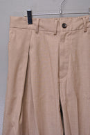 is-ness TUCK TROUSERS