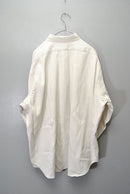 A.PRESSE Double Weave Twill Regular Collar Shirt