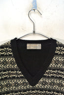 OLD COMME des GARCONS HOMME Vネックアーガイルニット