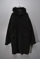 COMOLI カシミヤ ミリタリーフーデッドコート