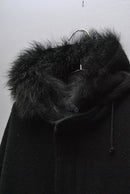 COMOLI カシミヤ ミリタリーフーデッドコート