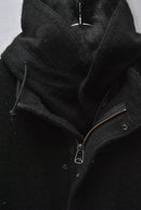 COMOLI カシミヤ ミリタリーフーデッドコート