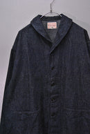 BONCOURA US Navy Shawl Collar Denim