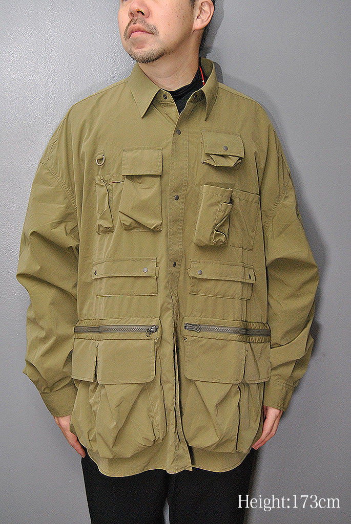 FreshService DRY TYPEWRITER TACTICAL POCKET L/S SHIRT