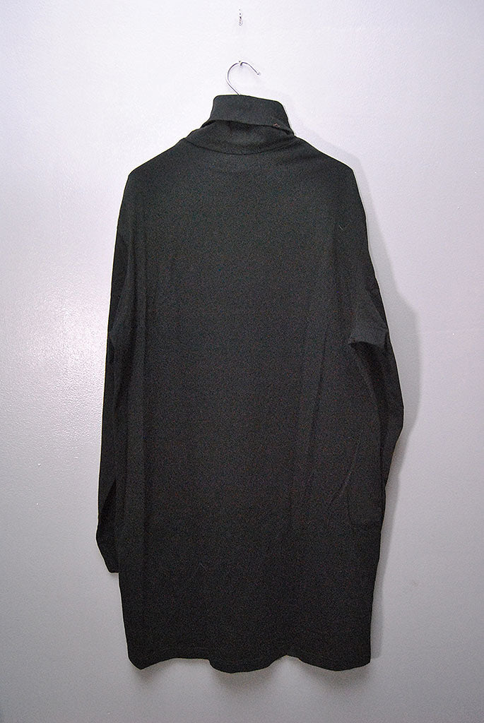 Ground Y 30/- COTTON JERSEY JUMBO TURTLENECK WITH ZIPPERED SIDE SLITS