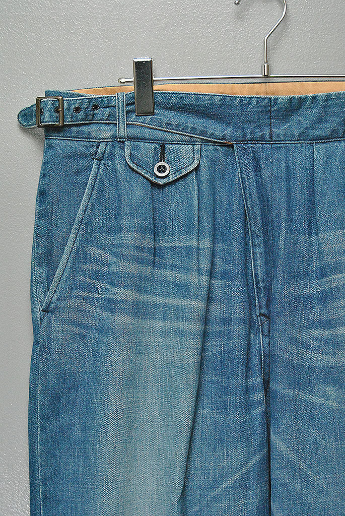 KENNETH FIELD GURKA TROUSERS - DENIM