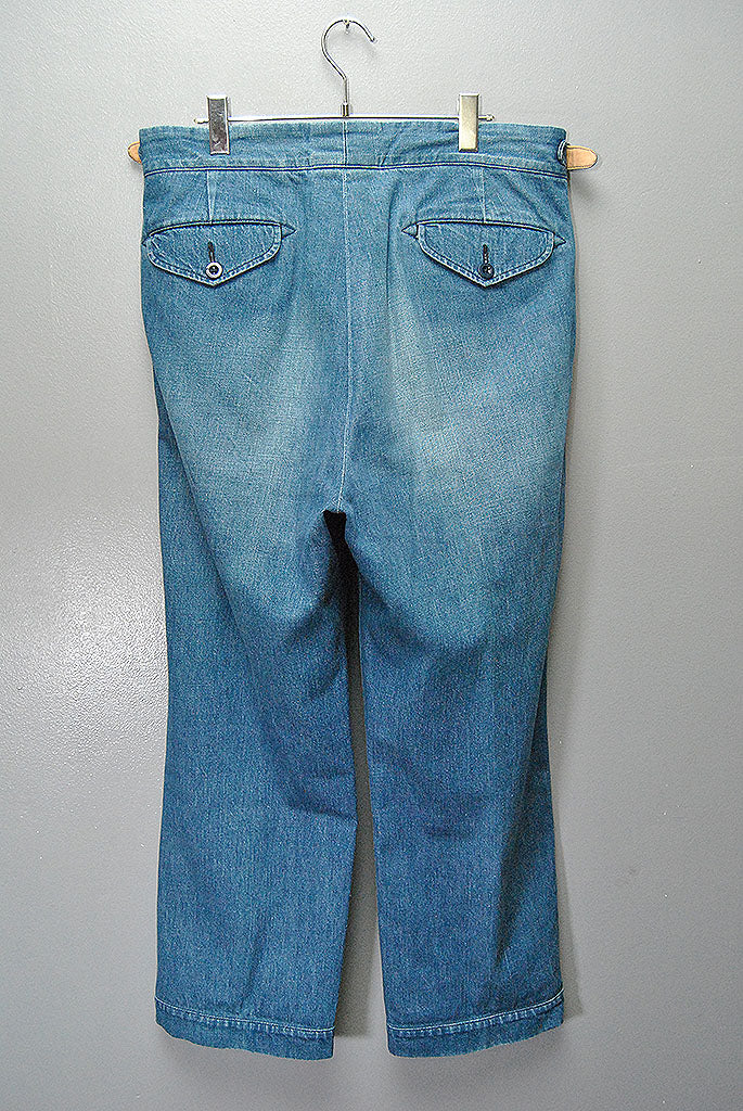 KENNETH FIELD GURKA TROUSERS - DENIM