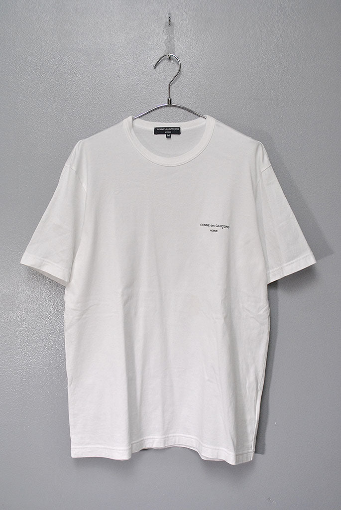 COMME des GARCONS HOMME 綿天竺 製品プリント S/S Tシャツ