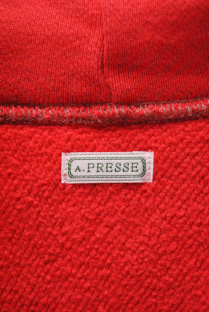 A.PRESSE Vintage Half Zip Sweat Hoodie