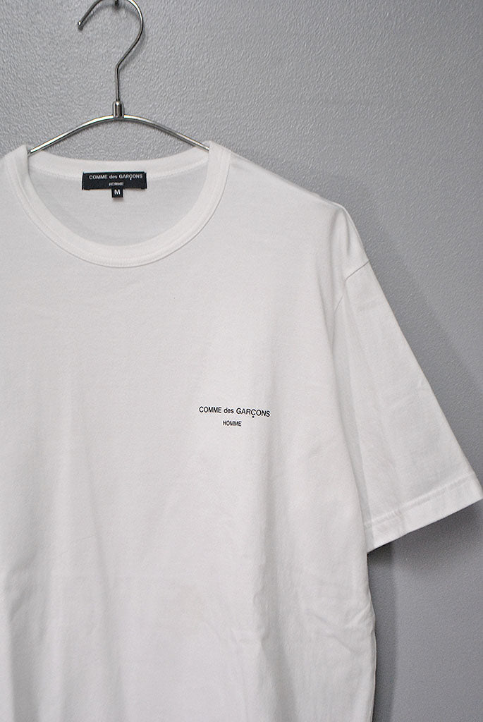 COMME des GARCONS HOMME 綿天竺 製品プリント S/S Tシャツ