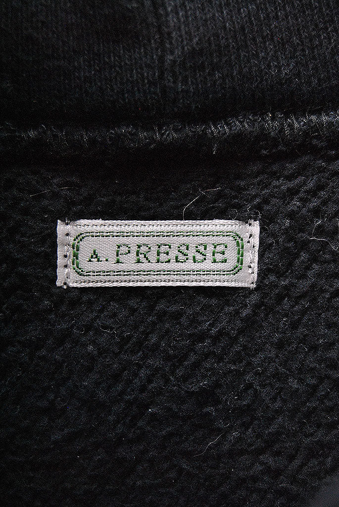 A.PRESSE Vintage Half Zip Sweat Hoodie