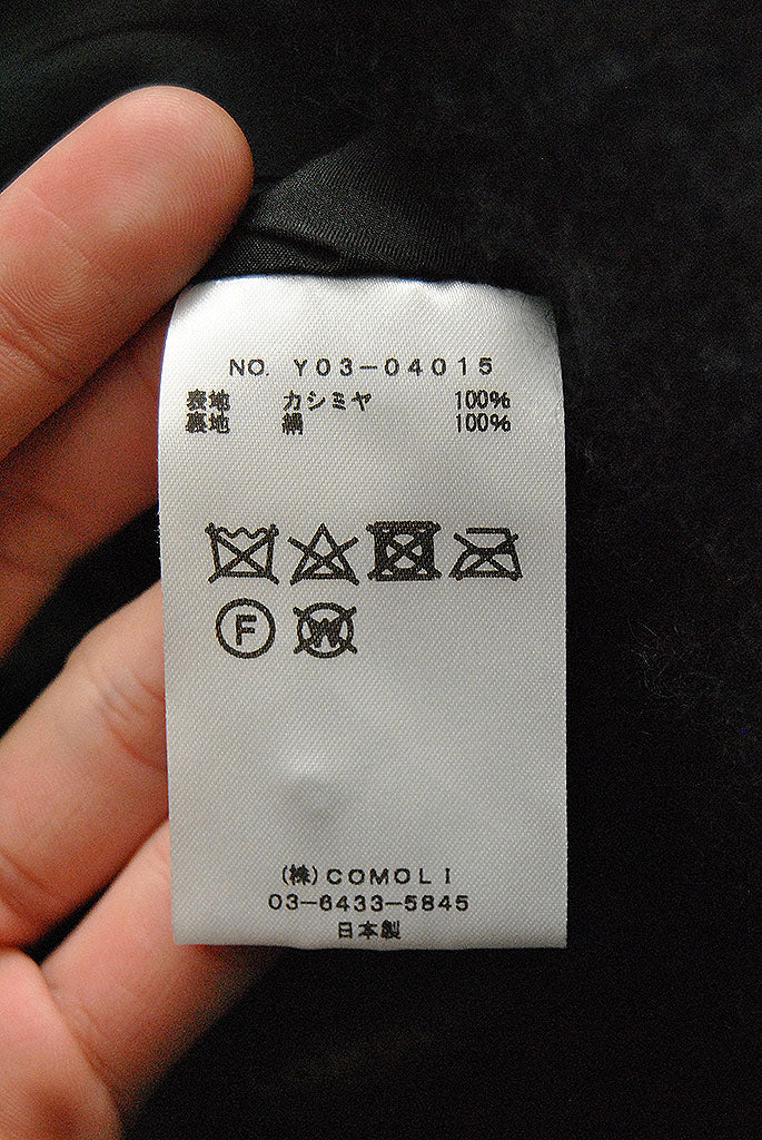 COMOLI カシミヤショールカラーコート