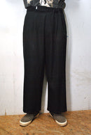 Graphpaper  SELVAGE WOOL WIDE CHEF PANTS