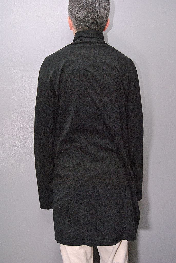 Ground Y 30/- COTTON JERSEY JUMBO TURTLENECK WITH ZIPPERED SIDE SLITS