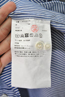 COMME des GARCONS HOMME 綿ストライプ ギャザーシャツ