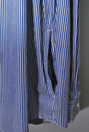 COMME des GARCONS HOMME 綿ストライプ ギャザーシャツ
