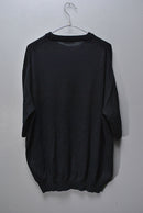 AURALEE CASHMERE HARD TWIST KNIT TEE