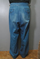 KENNETH FIELD GURKA TROUSERS - DENIM