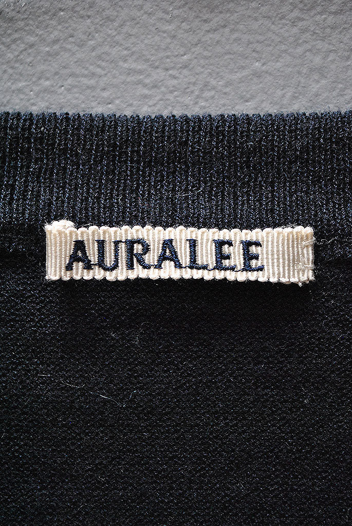 AURALEE CASHMERE HARD TWIST KNIT TEE