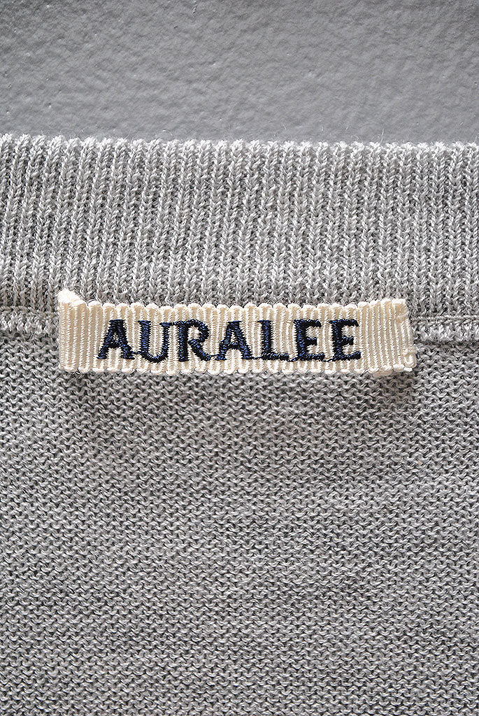 AURALEE CASHMERE HARD TWIST KNIT TEE