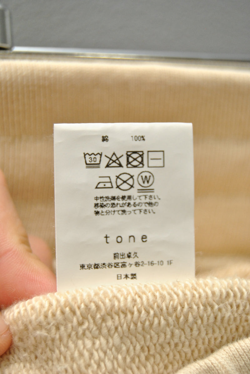 tone × supply tokyo BASIC SWEAT PANTS Beige