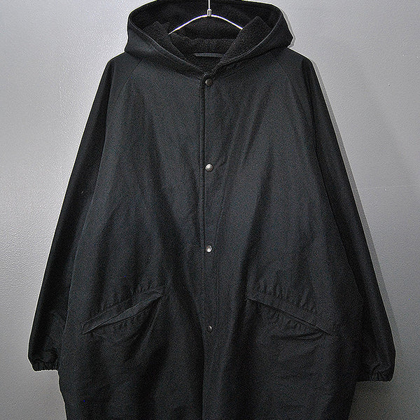COMOLI コットンシルクフーデットコート