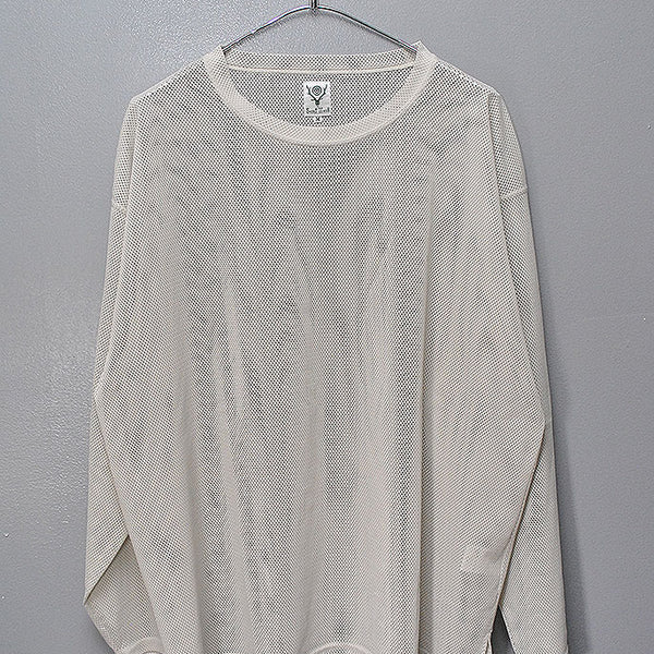 トップス south2west8 CREW NECK SHIRT - KNIT MESH South2 West8 / Crew Neck Shirt - Knit Mesh (Black)