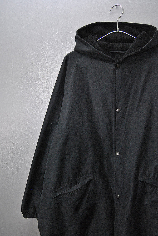 comoli シルクコットンフーデットコート COMOLI (コモリ) コットンシルク フーデッドコート