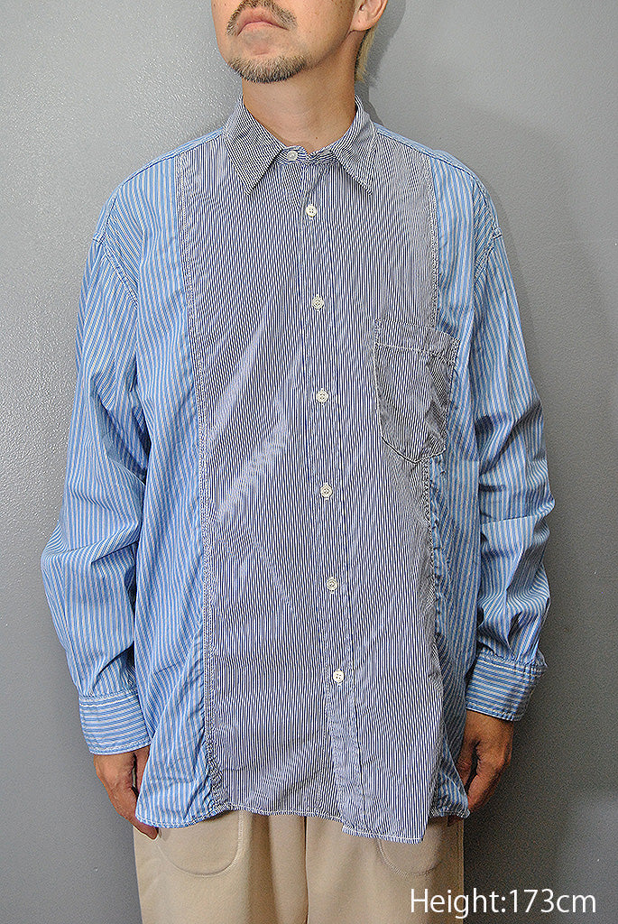 COMME des GARCONS HOMME コットンストライプシャツ