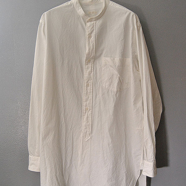 COMOLI バンドカラーシャツ
