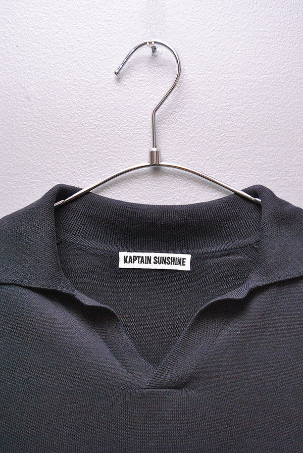 KAPTAIN SUNSHINE Cotton Knit Skipper Shirt
