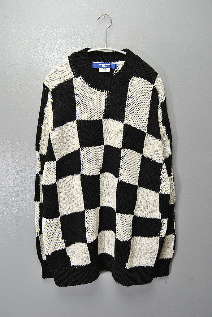 JUNYA WATANABE MAN ブロックチェック ニット