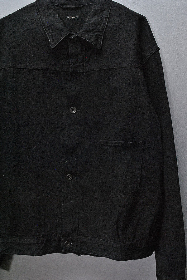 COMOLI 22ssデニムジャケット size4 BLACK/ECRU - メルカリ