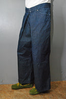 JOHN LAWRENCE SULLIVAN RIGID DENIM WIDE PANTS