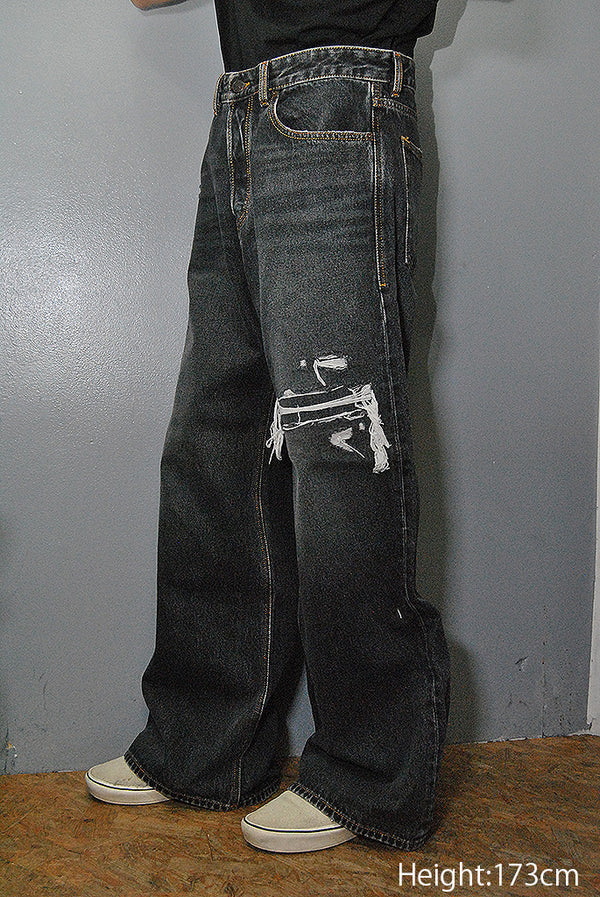 本日のみDiesel d-rise wide denim W26 L30 DIESEL D-RISE WIDE DENIM PANTS