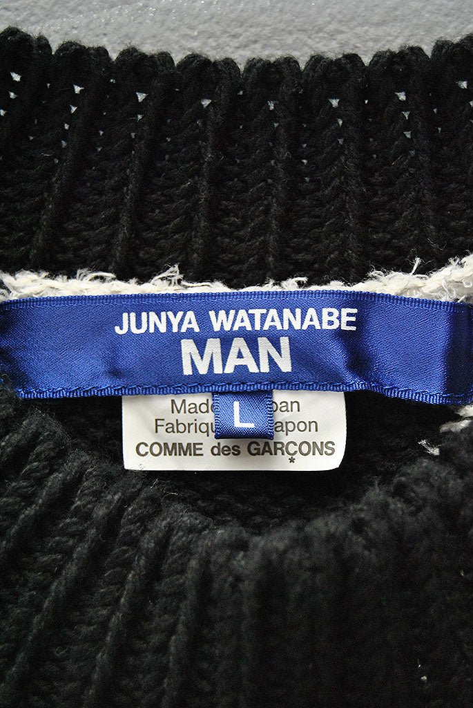 JUNYA WATANABE MAN ブロックチェック ニット