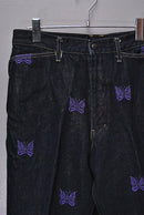 Needles  Boot-Cut Denim Papillon Emb