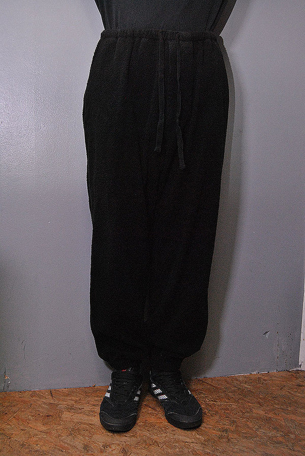 COMOLI シルクパイル ドローストリングパンツ