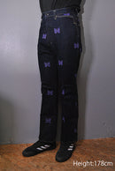 Needles  Boot-Cut Denim Papillon Emb