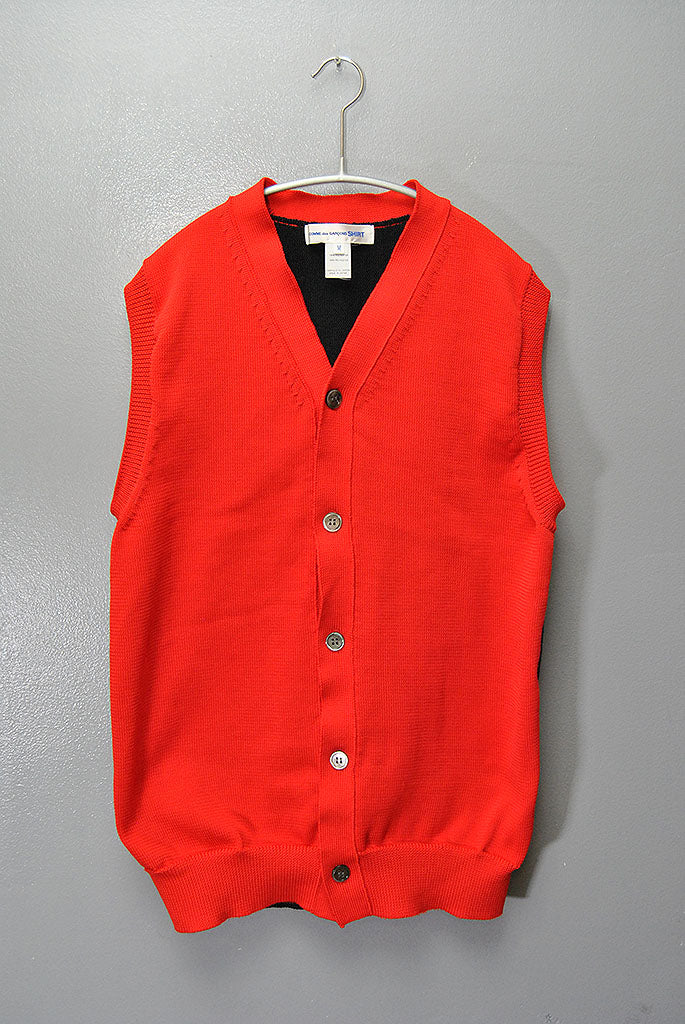 COMME des GARCONS SHIRT Bicolor Knit Vest