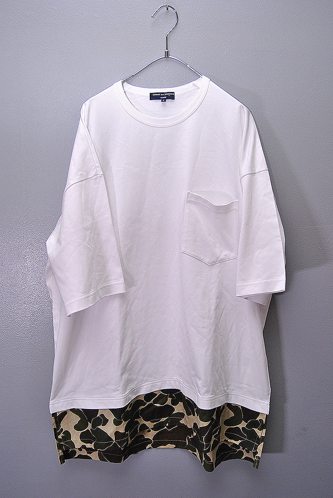 COMME des GARCONS HOMME 切り替えポケットTシャツ
