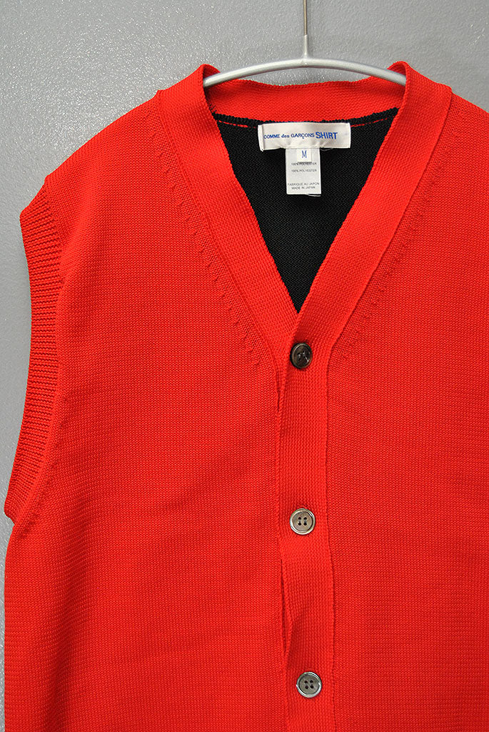 COMME des GARCONS SHIRT Bicolor Knit Vest
